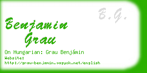 benjamin grau business card